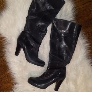 Leather Heeled Boots